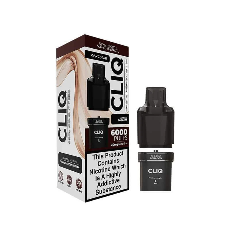 Avomi Cliq Prefilled Pods - Classic Tobacco