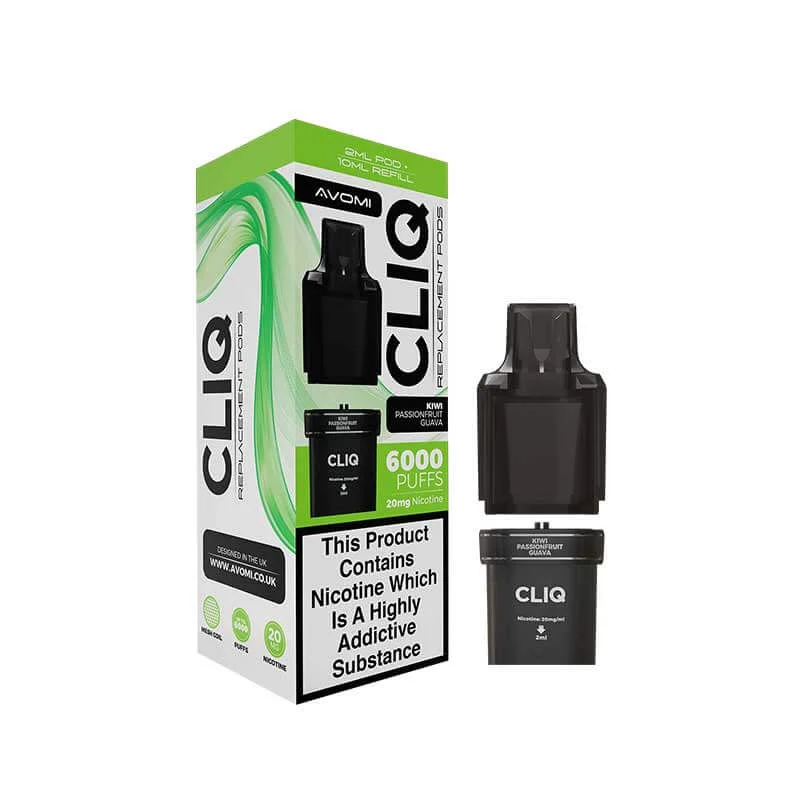 Avomi Cliq Prefilled Pods - Kiwi Passionfruit Guava