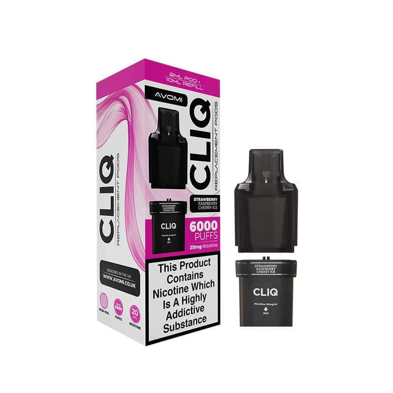 Avomi Cliq Prefilled Pods - Strawberry Raspberry Cherry
