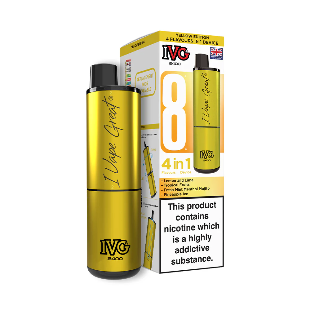 IVG 2400 Big Puff Pre-filled Pod Vape Kit (4 in 1) 🔥2 for £25🔥 - Image 11