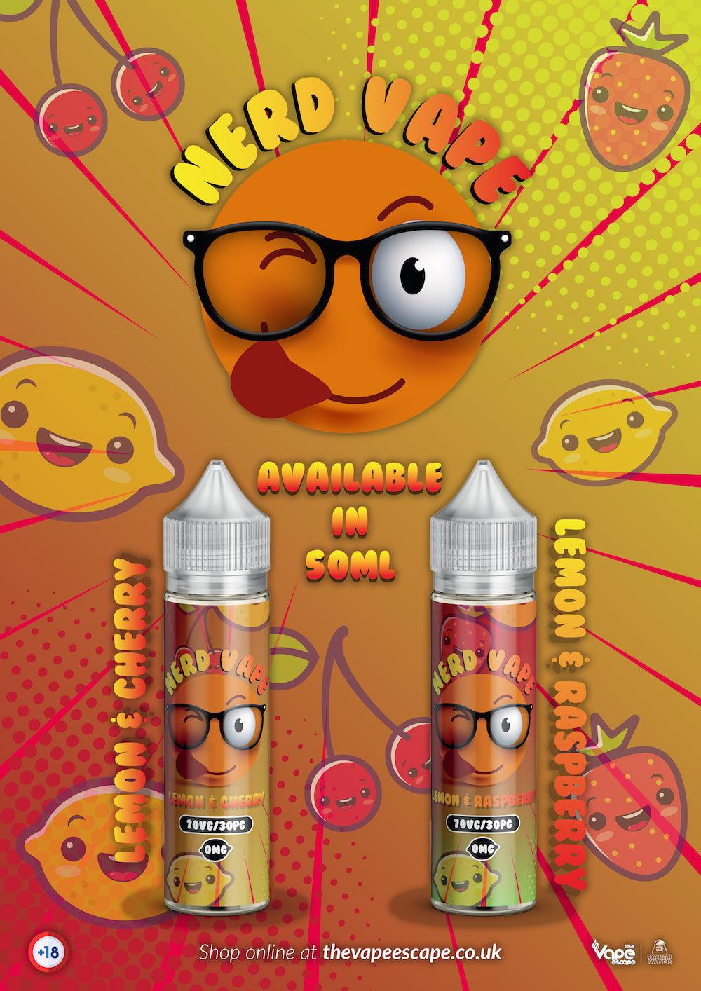 Nerd Vape 50ml 0mg (FREE NIC SHOT) - Image 4
