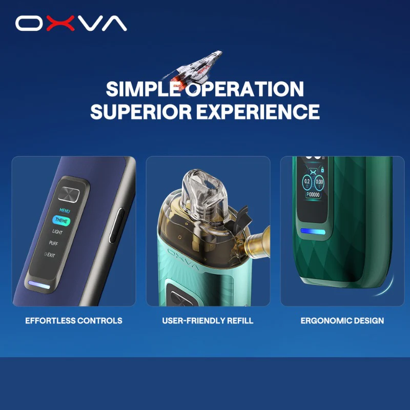 Oxva VPrime Pod Vape Kit (2 FREE LIQUIDS) - Image 7