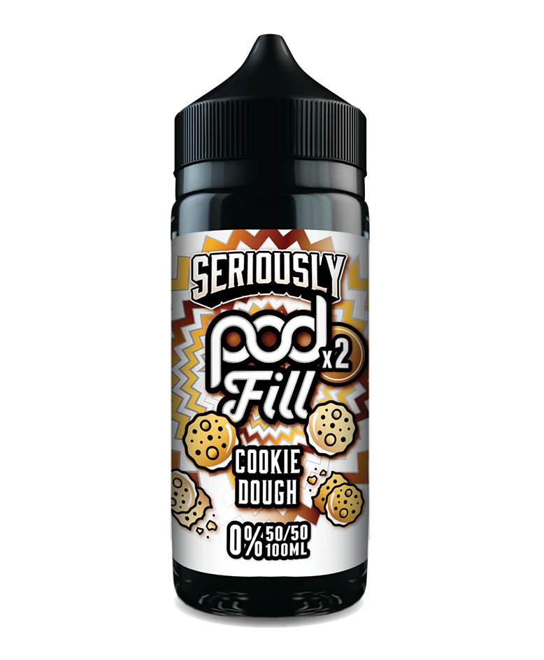 Seriously Pod Fill x2 100ml -  Cookie Dough (FREE NIC SHOTS)