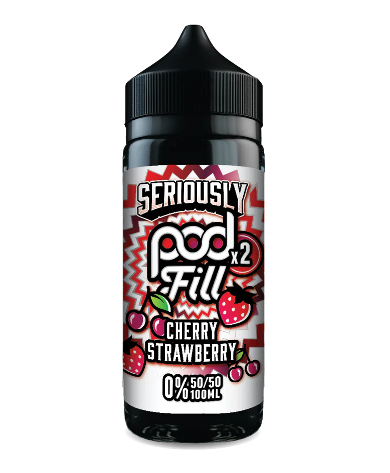 Seriously Pod Fill x2 100ml - Cherry Strawberry (FREE NIC SHOTS)