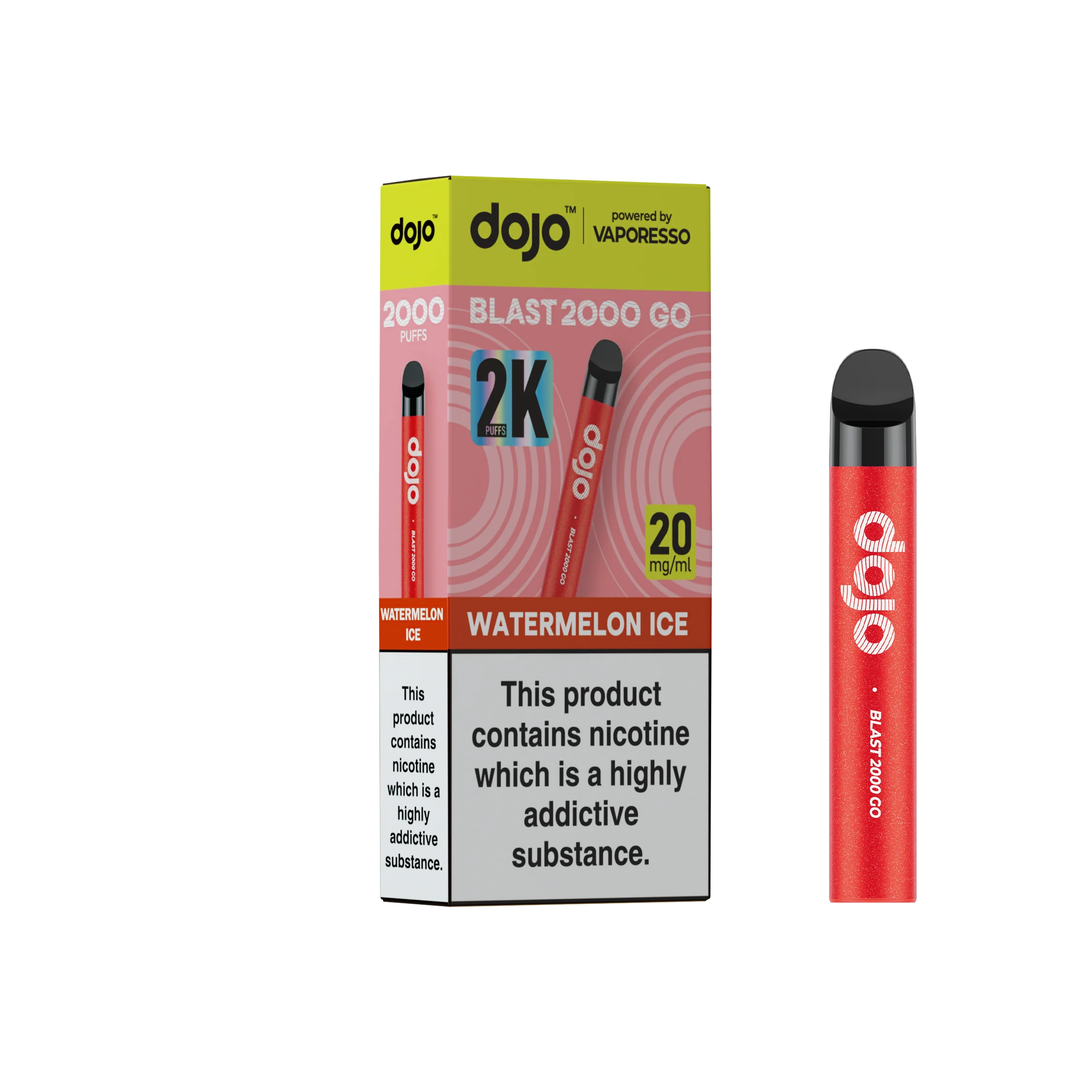 Vaporesso DOJO Blast 2000 Go Pre-filled Pod Vape Kit - Image 16