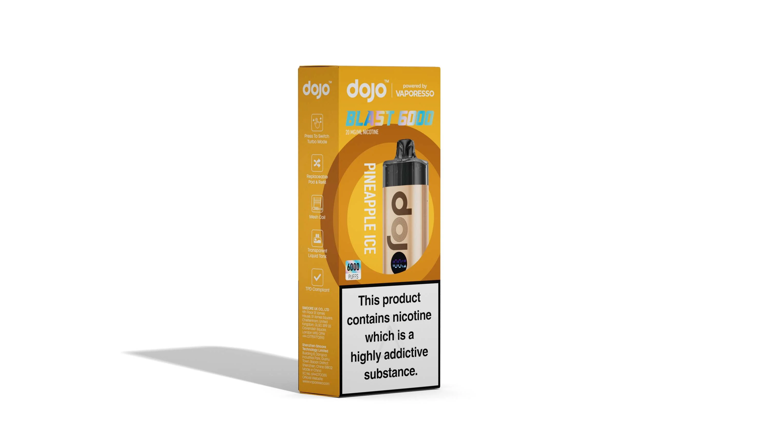 Vaporesso DOJO Blast 6000 Pod Vape Kit 12ml - Image 12
