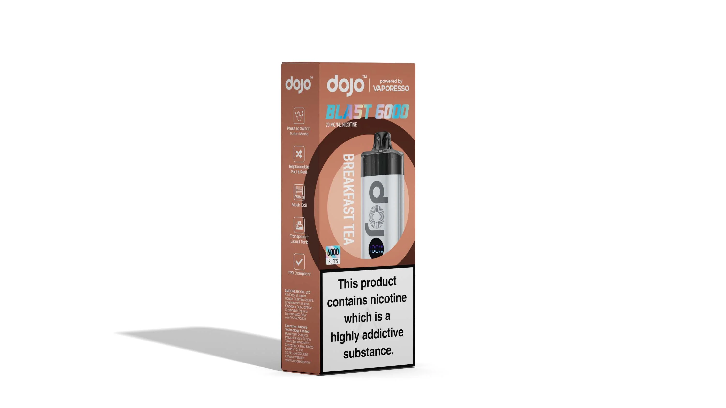 Vaporesso DOJO Blast 6000 Pod Vape Kit 12ml - Image 5