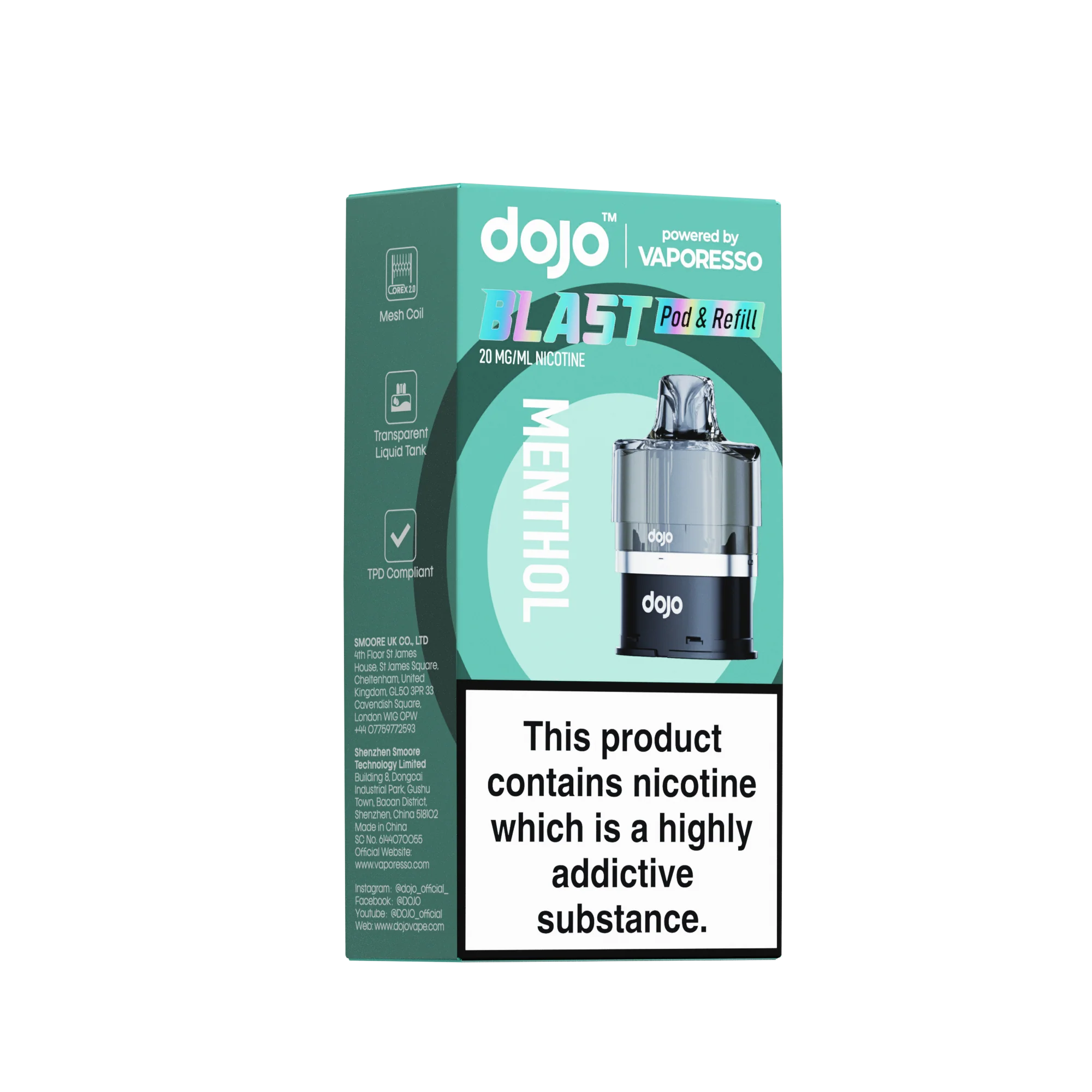 Vaporesso DOJO Blast 6000 Refillable Pod 12ml - Image 12