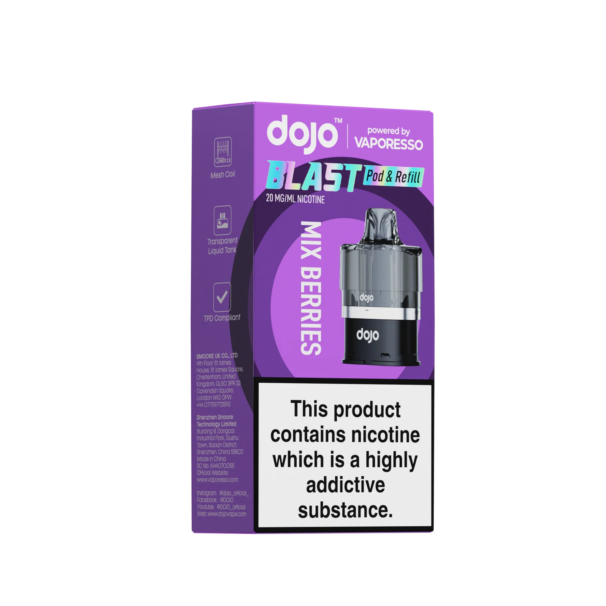 Vaporesso DOJO Blast 6000 Refillable Pod 12ml - Image 13