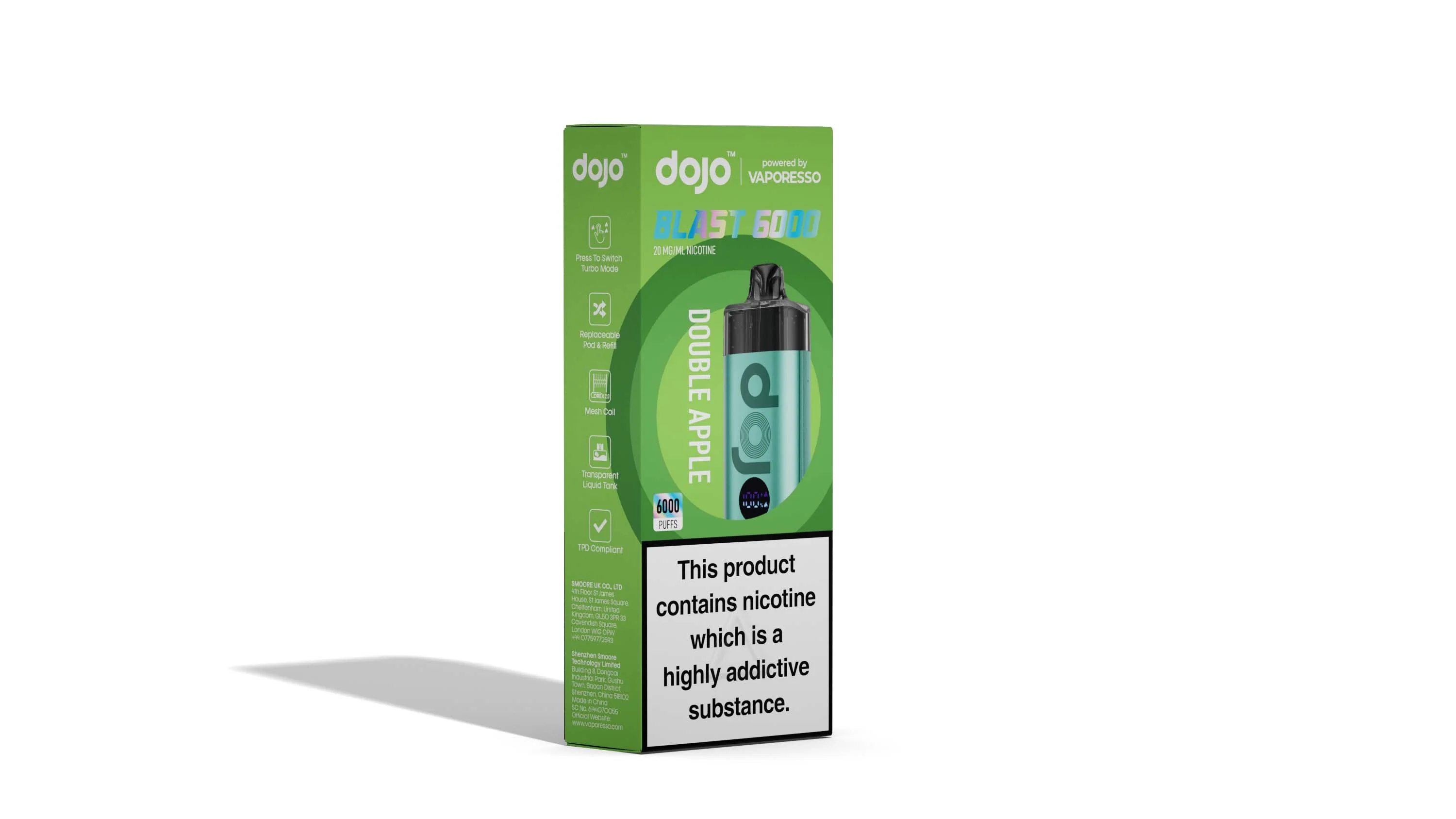 Vaporesso DOJO Blast 6000 Pod Vape Kit 12ml - Image 6