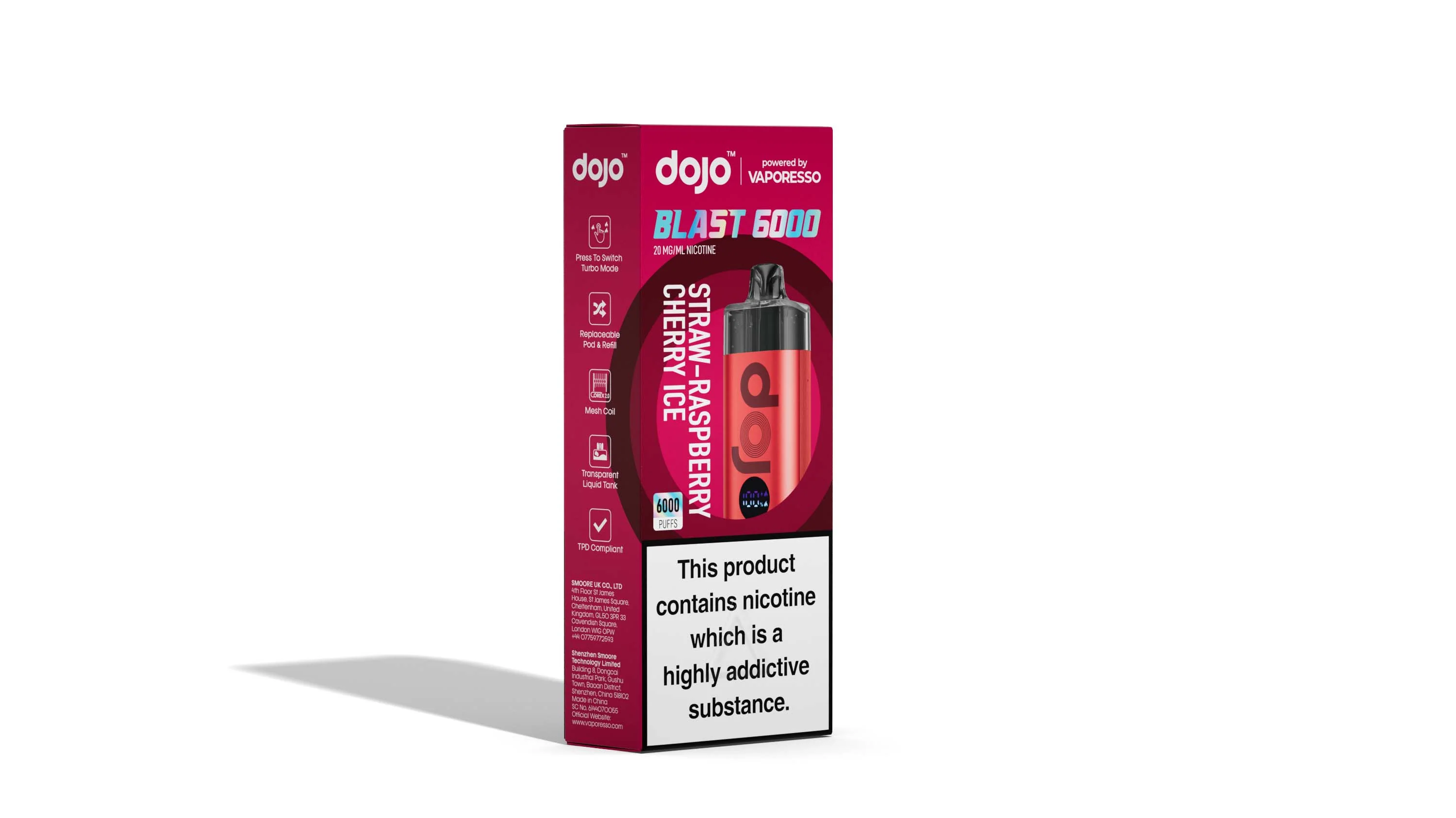 Vaporesso DOJO Blast 6000 Pod Vape Kit 12ml - Image 13