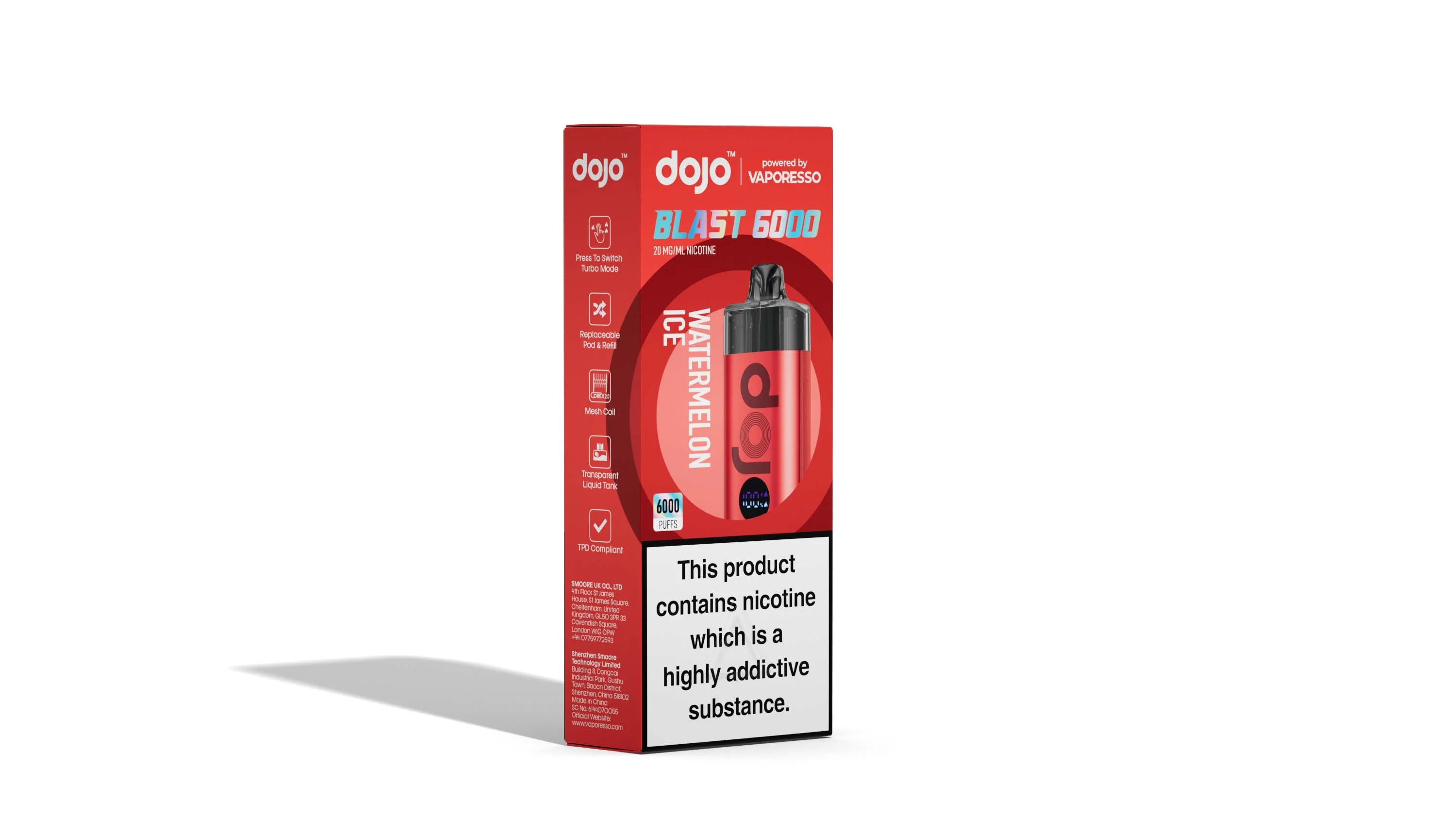 Vaporesso DOJO Blast 6000 Pod Vape Kit 12ml - Image 16