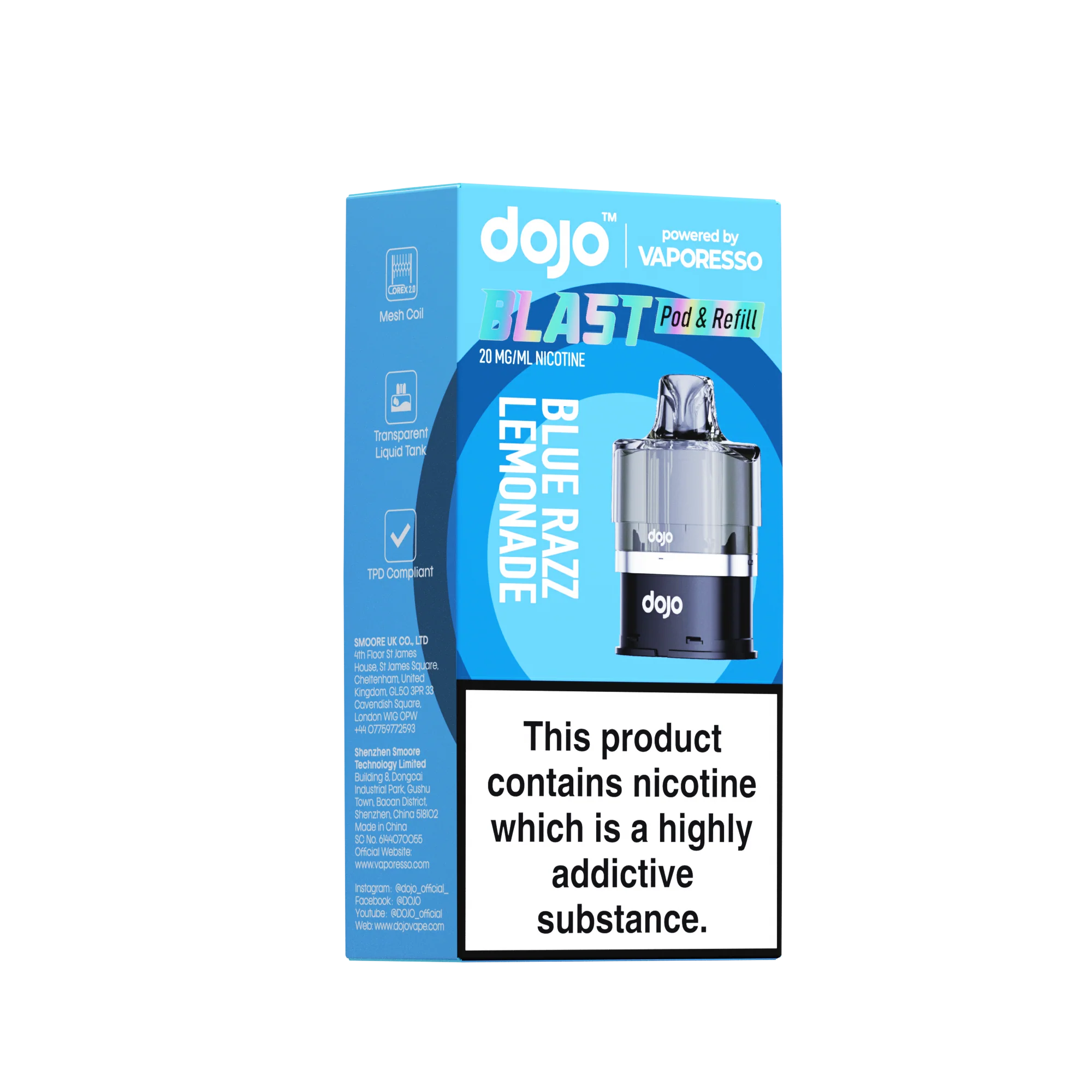 Vaporesso DOJO Blast 6000 Refillable Pod 12ml - Image 4