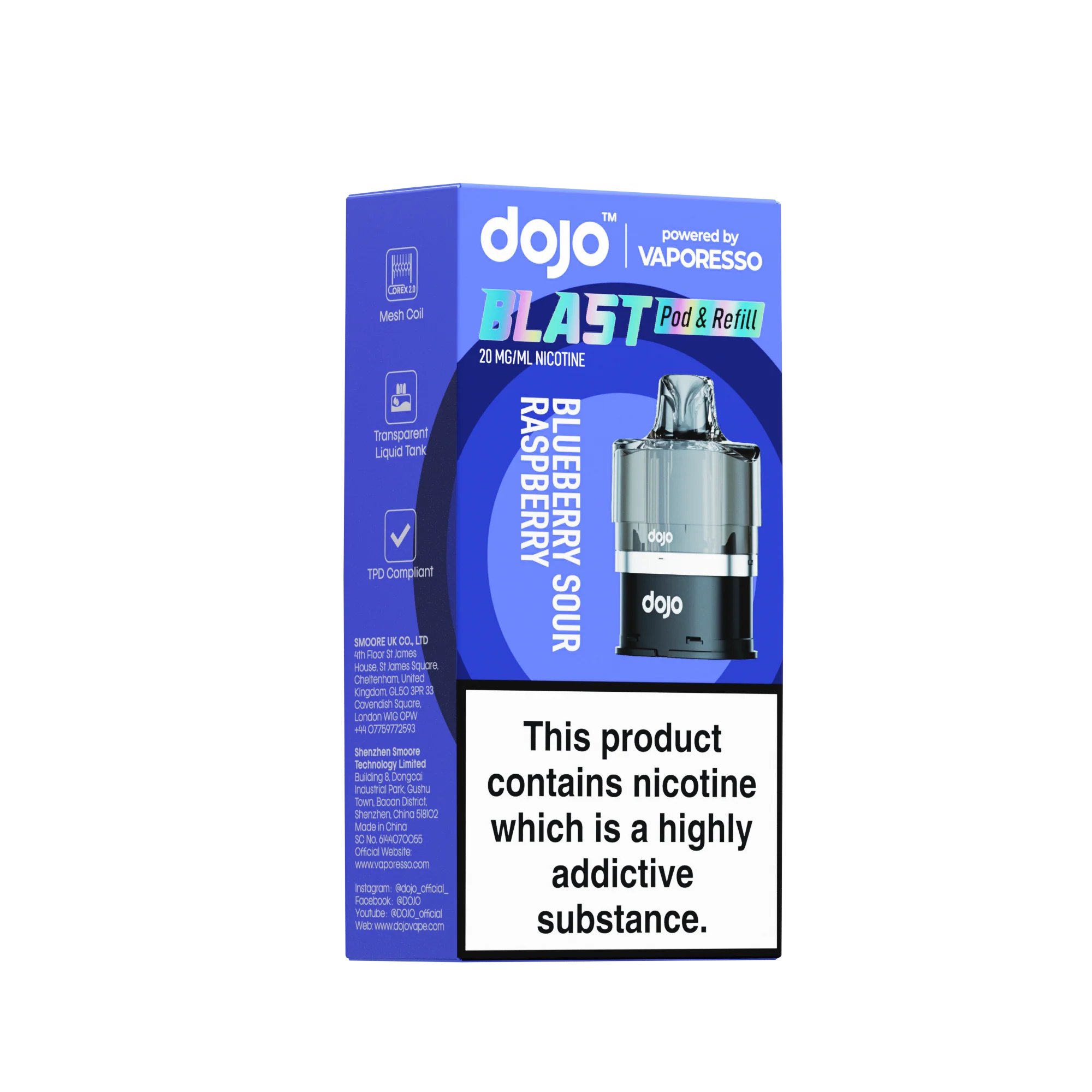 Vaporesso DOJO Blast 6000 Refillable Pod 12ml - Image 6
