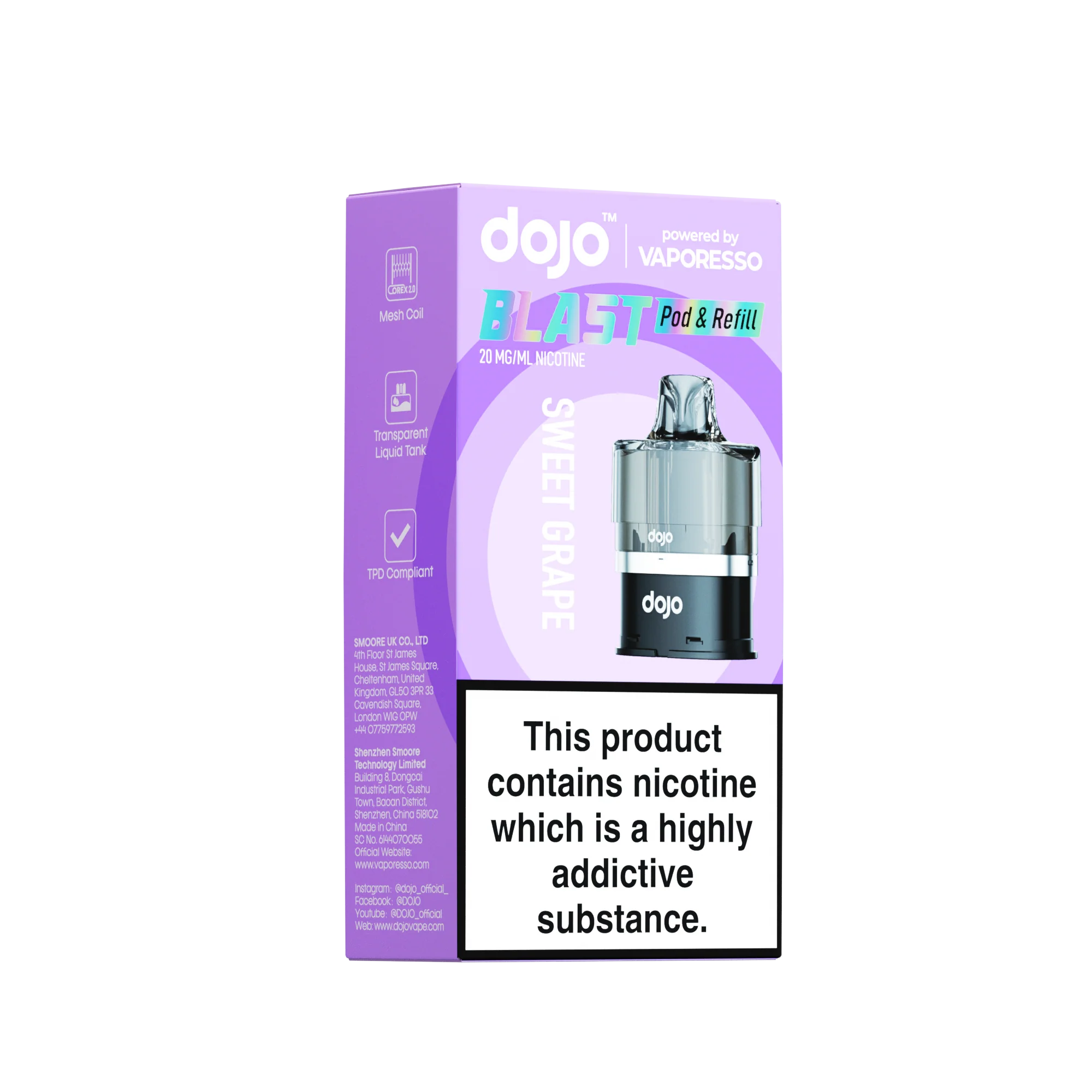 Vaporesso DOJO Blast 6000 Refillable Pod 12ml - Image 19